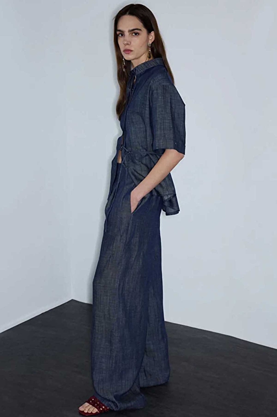 İpekyol Kadın Pantolon IS1260003251 Lacivert İpekyol Kadın Pantolon IS1260003251 Lacivert