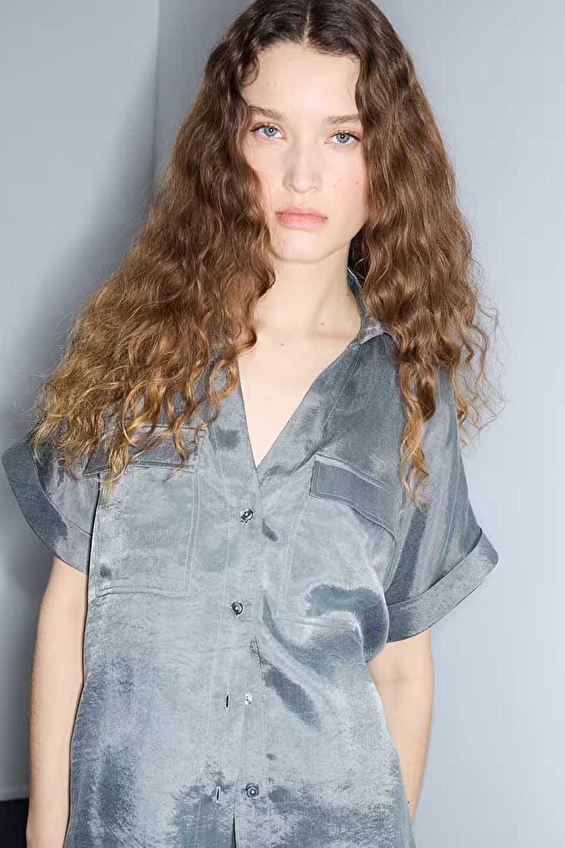 İpekyol Kadın Bluz IS1260025255 Gri İpekyol Kadın Bluz IS1260025255 Gri