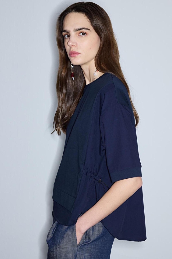 İpekyol Kadın Tişört IS1260070239 Lacivert İpekyol Kadın Tişört IS1260070239 Lacivert