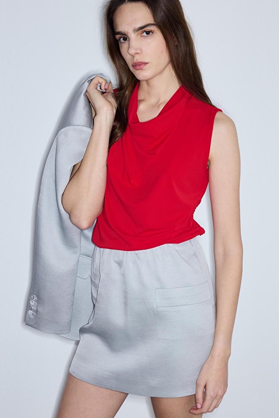 İpekyol Kadın Tişört IS1260070265 Kırmızı İpekyol Kadın Tişört IS1260070265 Kırmızı