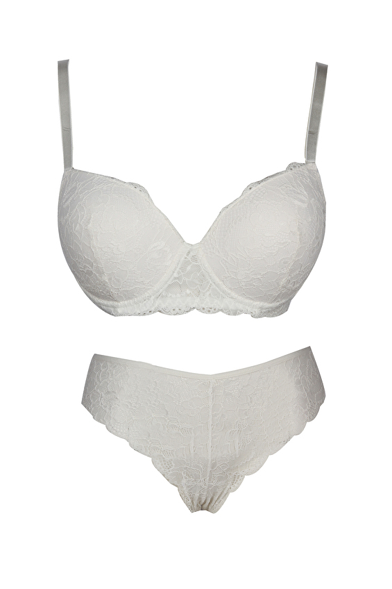 Eros Kadın Desteksiz Sütyen Takımı ESK01361 Ekru Eros Kadın Desteksiz Sütyen Takımı ESK01361 Ekru