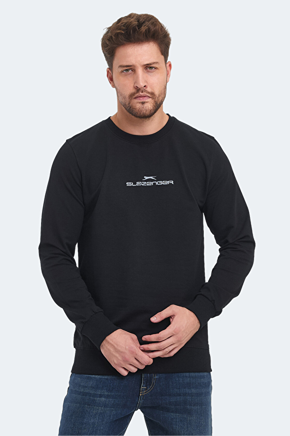 Slazenger Erkek Sweatshirt ORTWIN Siyah Slazenger Erkek Sweatshirt ORTWIN Siyah