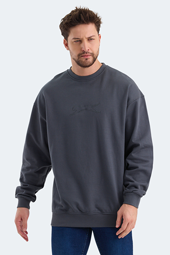 Slazenger Erkek Sweatshirt ST24WE057 230 Füme Slazenger Erkek Sweatshirt ST24WE057 230 Füme