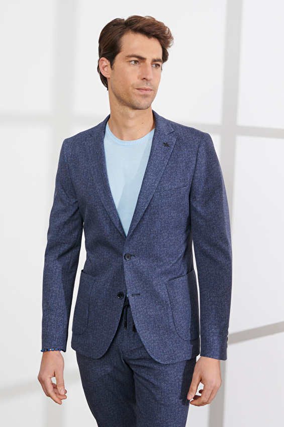 Altınyıldız Classics Erkek Takım Elbise 4A3023200102 Lacivert/beyaz Altınyıldız Classics Erkek Takım Elbise 4A3023200102 Lacivert/beyaz