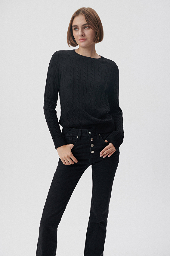 Mavi Kadın Kazak M1710341 900 Siyah Mavi Kadın Kazak M1710341 900 Siyah