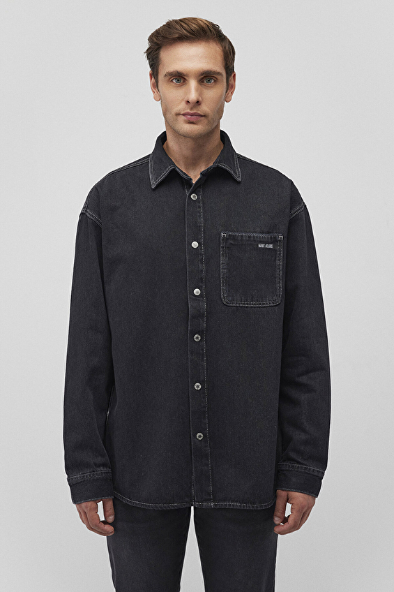 Mavi Erkek Kot Gömlek M0210588 85622 Gri Mavi Erkek Kot Gömlek M0210588 85622 Gri