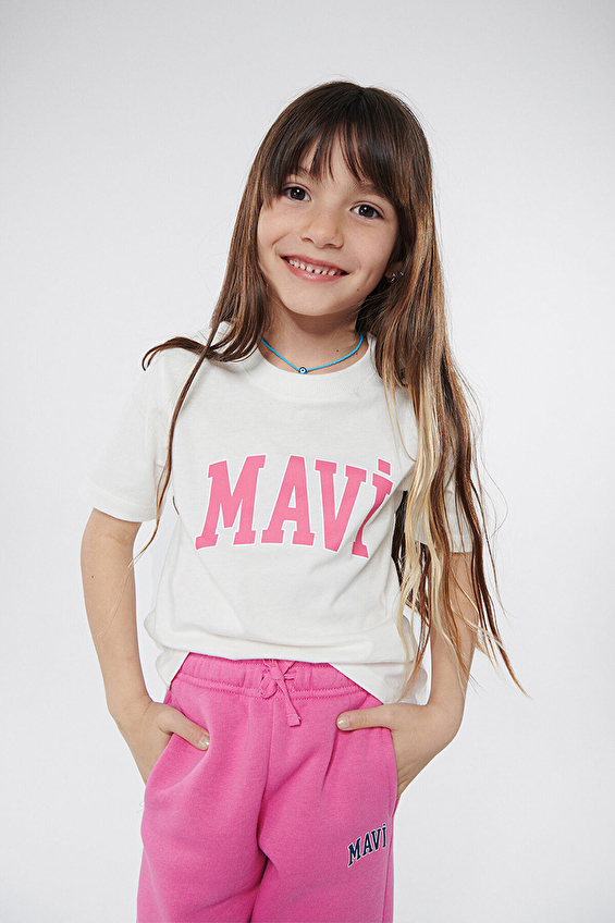 Mavi Kız Çocuk Tişört M7610109-70057 Mavi Kız Çocuk Tişört M7610109-70057