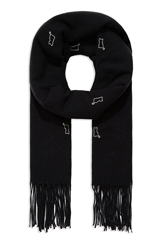 Mavi Kadın Atkı M1911730 900 Siyah Mavi Kadın Atkı M1911730 900 Siyah