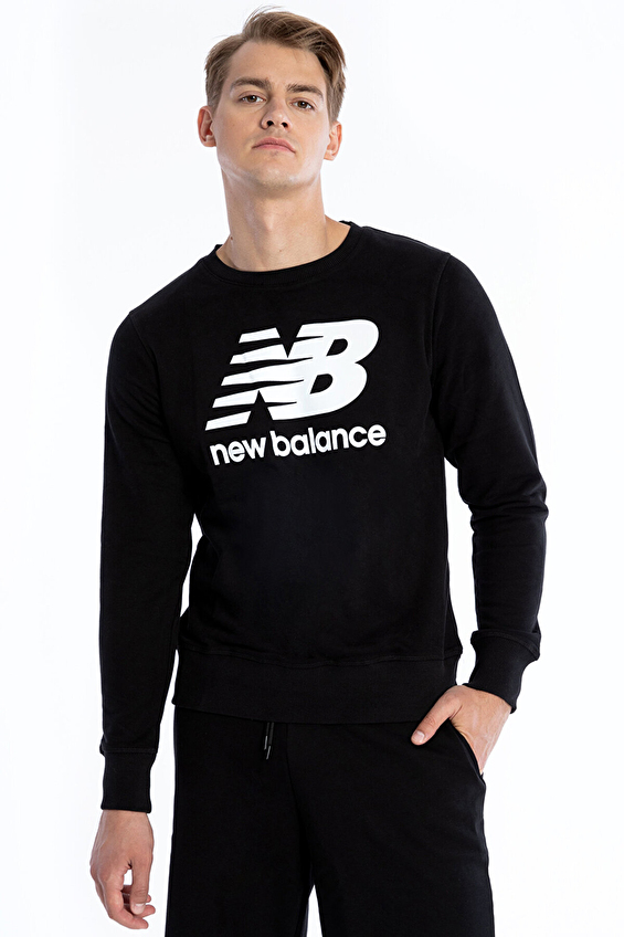 New Balance Erkek Sweatshirt MTC1105 BK Siyah New Balance Erkek Sweatshirt MTC1105 BK Siyah