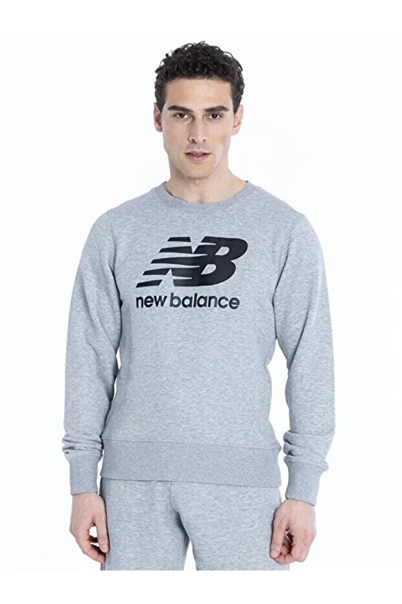 New Balance Erkek Sweatshirt MTC1105 GRY Gri New Balance Erkek Sweatshirt MTC1105 GRY Gri