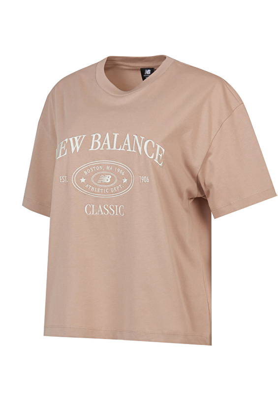 New Balance Kadın Tişört WNT1508 INC Kahverengi New Balance Kadın Tişört WNT1508 INC Kahverengi