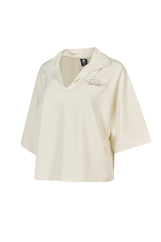 New Balance Kadın Tişört WNC1507 SST Bej New Balance Kadın Tişört WNC1507 SST Bej