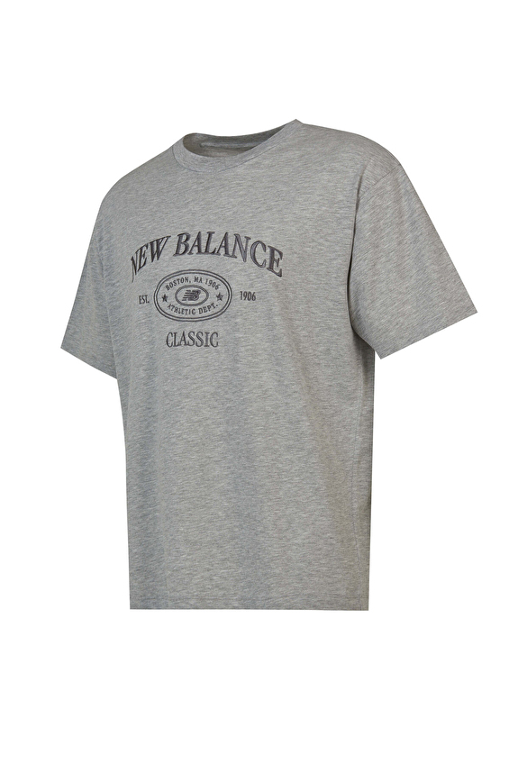 New Balance Erkek Tişört MNT1508 AG Gri New Balance Erkek Tişört MNT1508 AG Gri