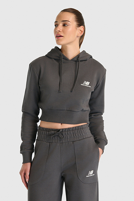 New Balance Kadın Sweatshirt WNH3515 ANT Antrasit New Balance Kadın Sweatshirt WNH3515 ANT Antrasit