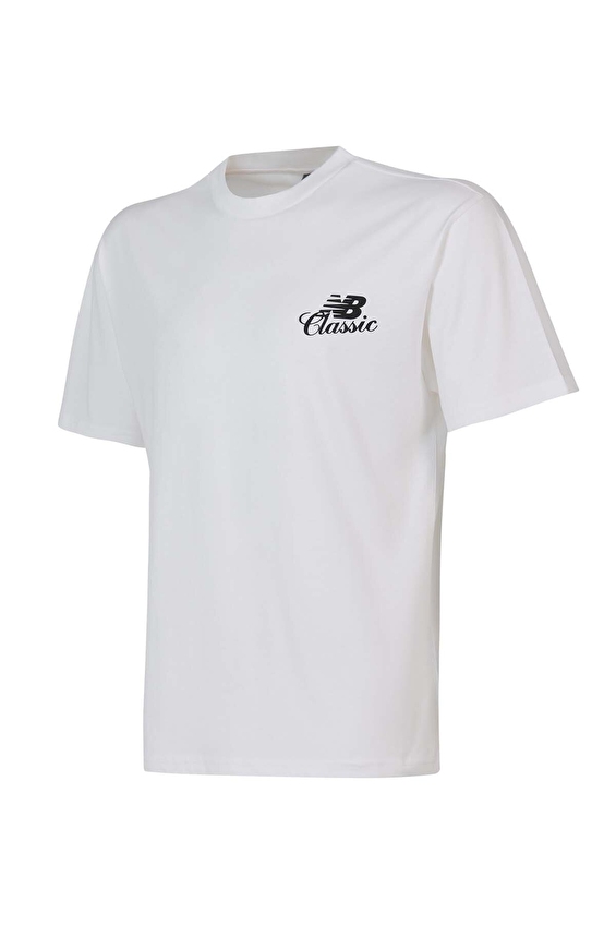 New Balance Erkek Tişört MNT1643 WT Beyaz New Balance Erkek Tişört MNT1643 WT Beyaz