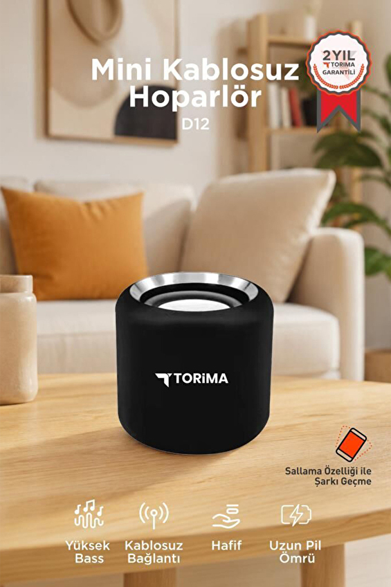 Torima Bluetooth Mini Speaker D12 Siyah