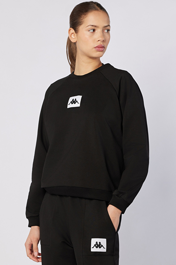 Kappa Kadın Sweatshirt 38246DW 005 Siyah Kappa Kadın Sweatshirt 38246DW 005 Siyah