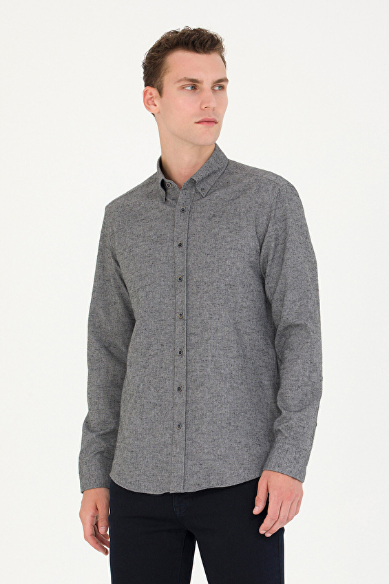 Pierre Cardin Erkek Gömlek 1710521 Gri Pierre Cardin Erkek Gömlek 1710521 Gri
