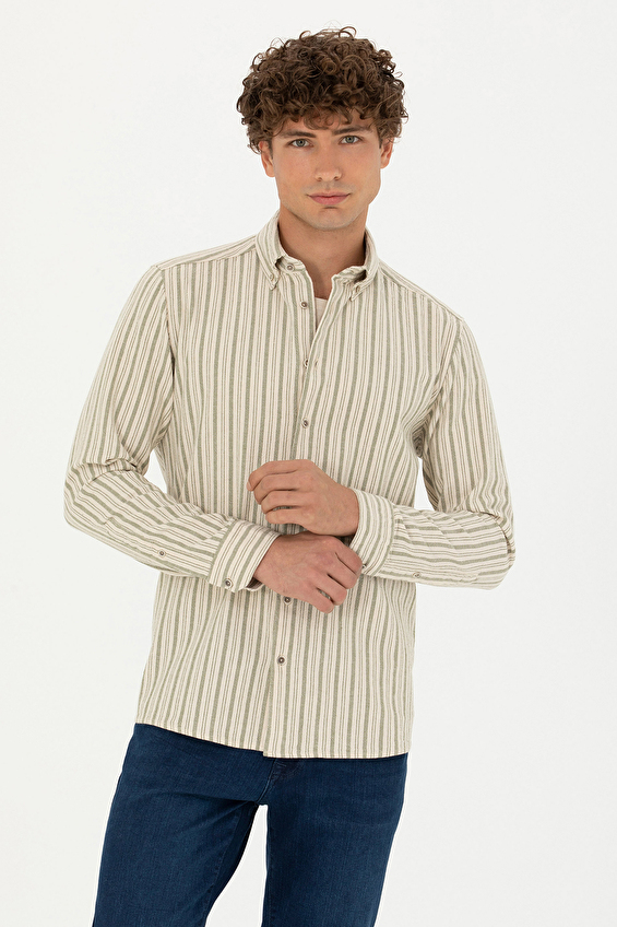 Pierre Cardin Erkek Gömlek 1710098 Yeşil Pierre Cardin Erkek Gömlek 1710098 Yeşil