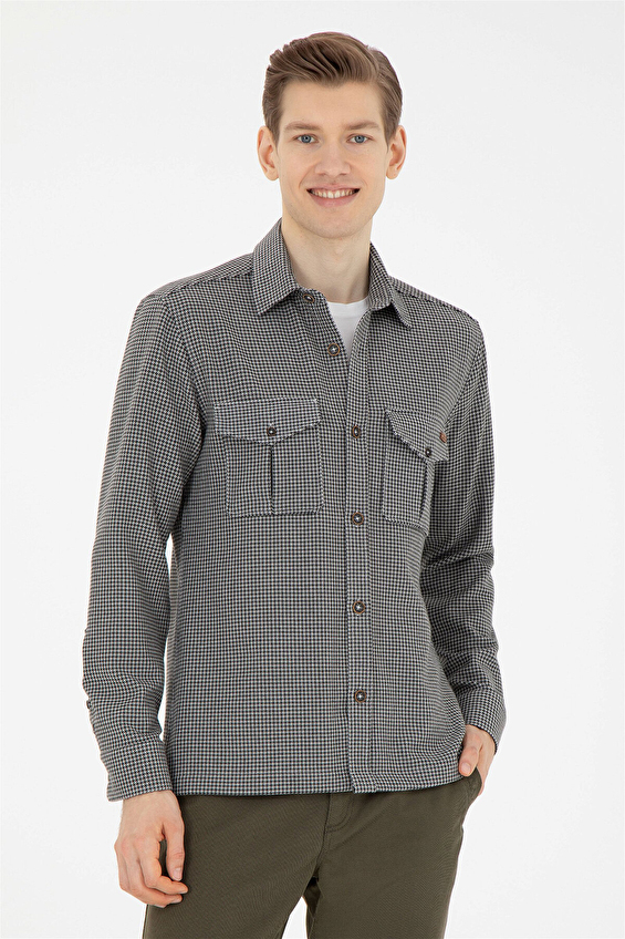 U.S. Polo Assn. Regular Fit Erkek Gömlek 1686168 Gri U.S. Polo Assn. Regular Fit Erkek Gömlek 1686168 Gri