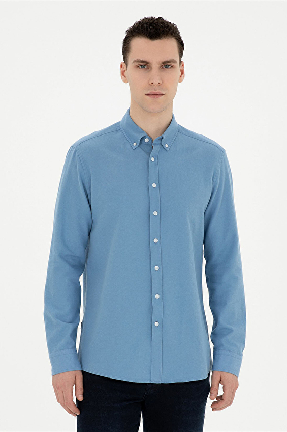 Pierre Cardin Regular Fit Erkek Gömlek 1836813 Açık mavi Pierre Cardin Regular Fit Erkek Gömlek 1836813 Açık mavi
