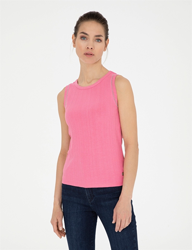 Pierre Cardin Extra Slim Fit Bisiklet Yaka Kadın Bluz 1835639 VR041 Pembe Pierre Cardin Extra Slim Fit Bisiklet Yaka Kadın Bluz 1835639 VR041 Pembe