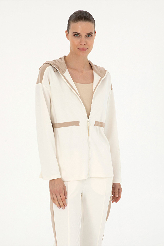 Pierre Cardin Kapüşonlu Oversize Kadın Hırka 1894853 VR019 Ekru Pierre Cardin Kapüşonlu Oversize Kadın Hırka 1894853 VR019 Ekru