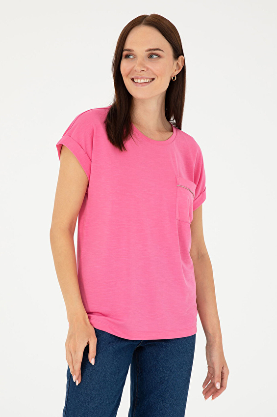 Pierre Cardin Regular Fit Bisiklet Yaka Kadın Bluz 1835987 VR041 Pembe Pierre Cardin Regular Fit Bisiklet Yaka Kadın Bluz 1835987 VR041 Pembe