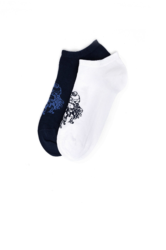 U.S. Polo Assn. Kadın 2'li Çorap LEKABYZ Beyaz U.S. Polo Assn. Kadın 2'li Çorap LEKABYZ Beyaz