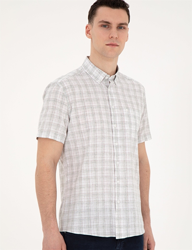 Pierre Cardin Erkek Kısa Kollu Gömlek 1915343 Yeşil Pierre Cardin Erkek Kısa Kollu Gömlek 1915343 Yeşil