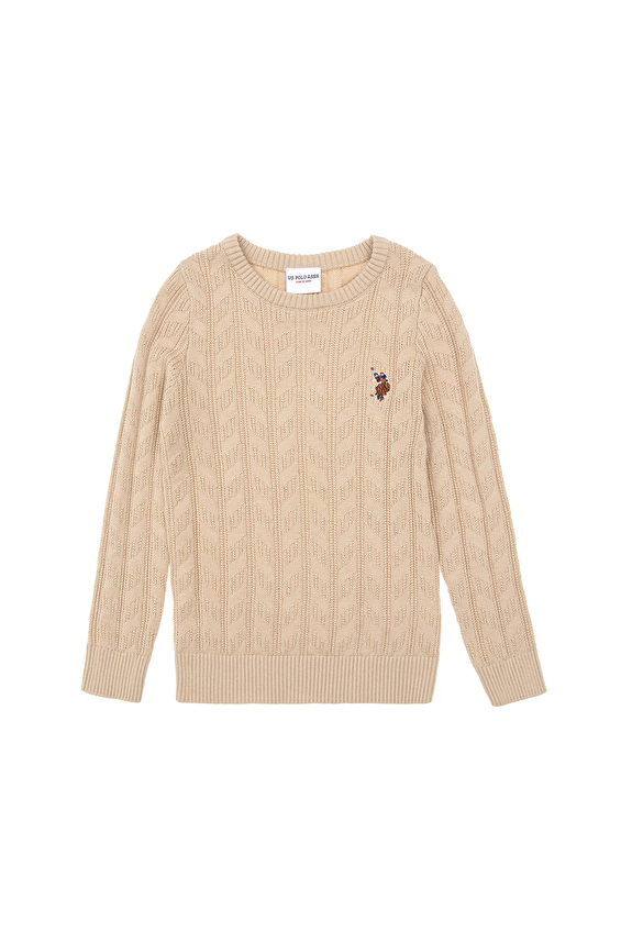 U.S. Polo Assn. Erkek Çocuk Triko Kazak 1921096 VR085 Beyaz U.S. Polo Assn. Erkek Çocuk Triko Kazak 1921096 VR085 Beyaz