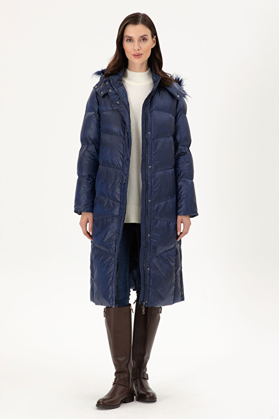 Pierre Cardin Regular Fit Uzun Kollu Kadın Kaban 1944025 VR033 Lacivert Pierre Cardin Regular Fit Uzun Kollu Kadın Kaban 1944025 VR033 Lacivert
