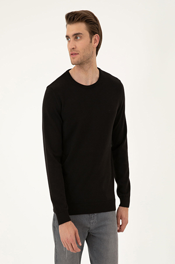 Pierre Cardin Slim Fit Bisiklet Yaka Uzun Kol Erkek Triko 1989275 Siyah Pierre Cardin Slim Fit Bisiklet Yaka Uzun Kol Erkek Triko 1989275 Siyah