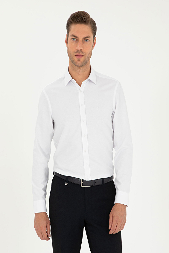 Pierre Cardin Slim Fit Uzun Kol Klasik Yaka Erkek Gömlek 1976566 Beyaz Pierre Cardin Slim Fit Uzun Kol Klasik Yaka Erkek Gömlek 1976566 Beyaz