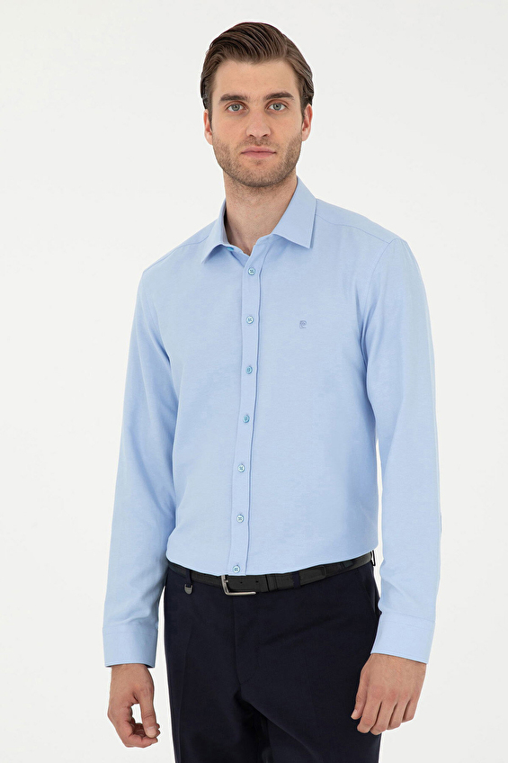 Pierre Cardin Slim Fit Uzun Kol Klasik Yaka Erkek Gömlek 1976566 Mavi Pierre Cardin Slim Fit Uzun Kol Klasik Yaka Erkek Gömlek 1976566 Mavi