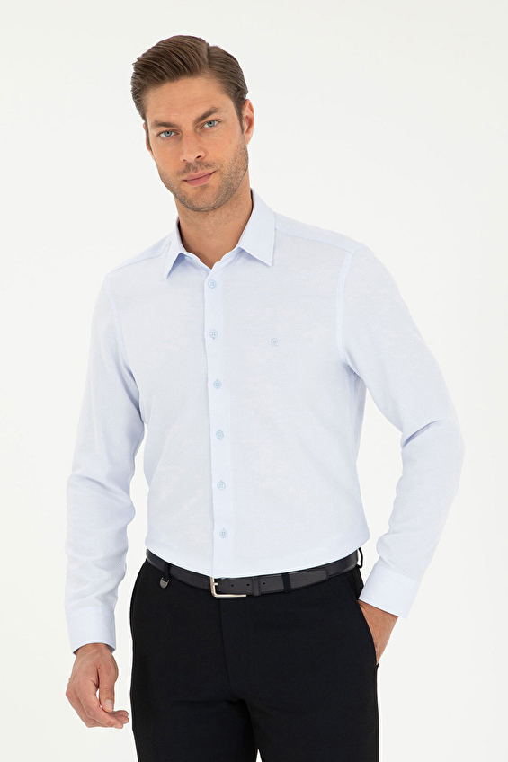 Pierre Cardin Slim Fit Uzun Kol Klasik Yaka Erkek Gömlek 2018583 Denım Pierre Cardin Slim Fit Uzun Kol Klasik Yaka Erkek Gömlek 2018583 Denım
