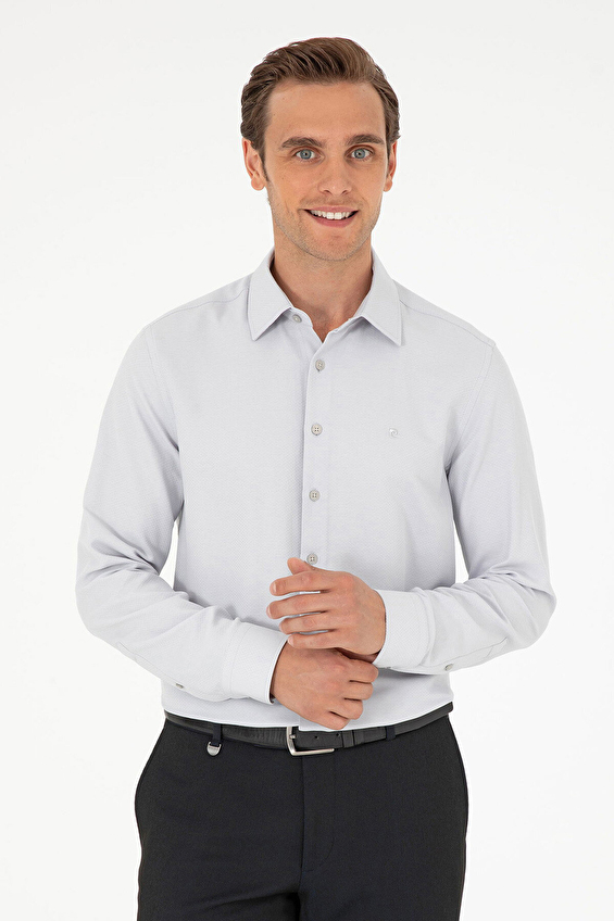 Pierre Cardin Slim Fit Uzun Kol Klasik Yaka Erkek Gömlek 2018583 Gri Pierre Cardin Slim Fit Uzun Kol Klasik Yaka Erkek Gömlek 2018583 Gri
