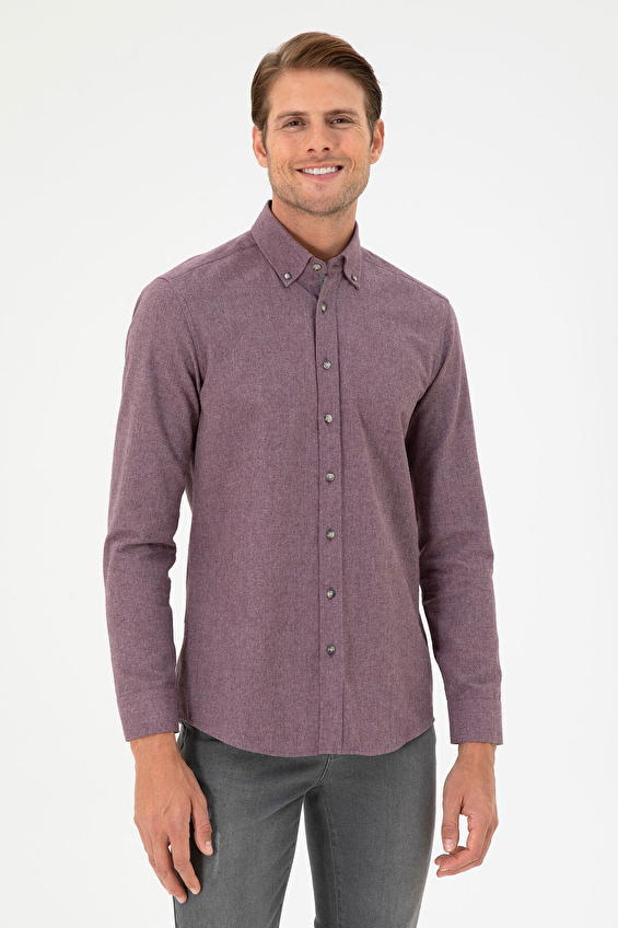 Pierre Cardin Slim Fit Düğmelı Yaka Uzun Kol Erkek Gömlek 1960030 Pembe Pierre Cardin Slim Fit Düğmelı Yaka Uzun Kol Erkek Gömlek 1960030 Pembe