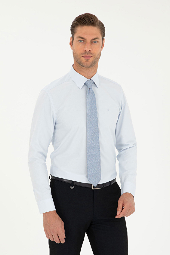 Pierre Cardin Slim Fit Uzun Kol Yarım İtalyan Yaka Erkek Gömlek 1976530 Denım Pierre Cardin Slim Fit Uzun Kol Yarım İtalyan Yaka Erkek Gömlek 1976530 Denım