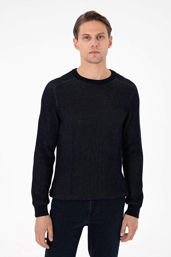 Pierre Cardin Slim Fit Bisiklet Yaka Uzun Kol Erkek Triko 2063086 Lacivert Pierre Cardin Slim Fit Bisiklet Yaka Uzun Kol Erkek Triko 2063086 Lacivert