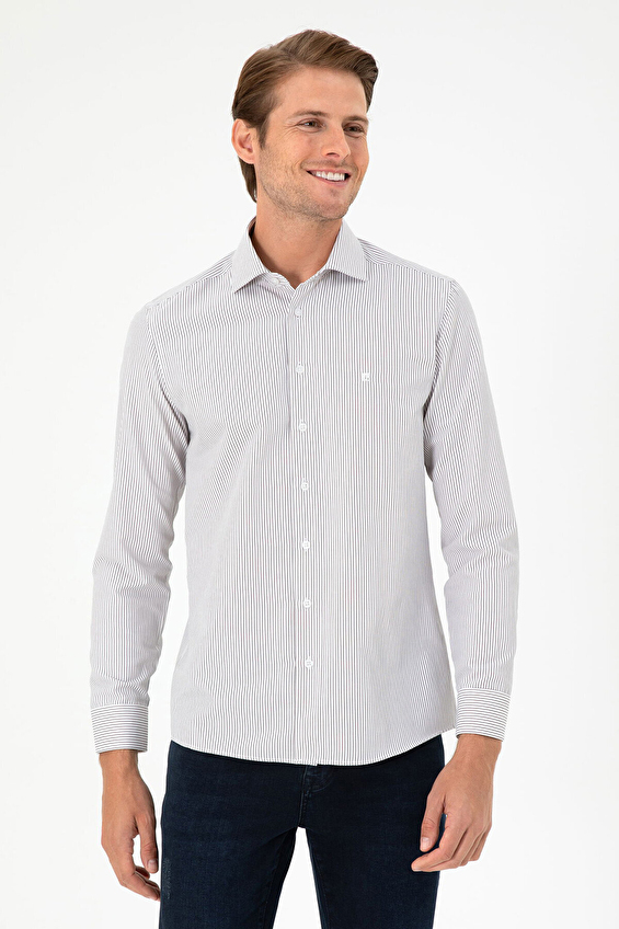 Pierre Cardin Slim Fit Uzun Kol İtalyan Yaka Erkek Gömlek 2001525 Kahve Pierre Cardin Slim Fit Uzun Kol İtalyan Yaka Erkek Gömlek 2001525 Kahve