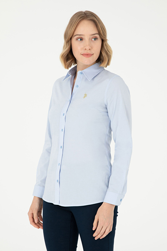 U.S. Polo Assn. Slim Fit Uzun Kollu Kadın Gömlek 1961333 VR003 Denım U.S. Polo Assn. Slim Fit Uzun Kollu Kadın Gömlek 1961333 VR003 Denım