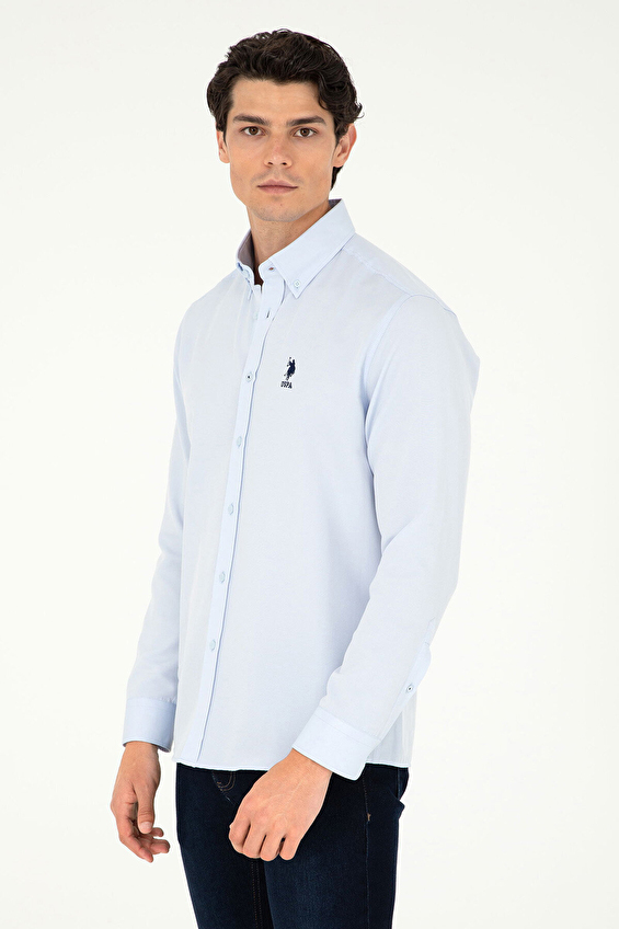 U.S. Polo Assn. Regular Fit Erkek Gömlek 1958944 Denım U.S. Polo Assn. Regular Fit Erkek Gömlek 1958944 Denım