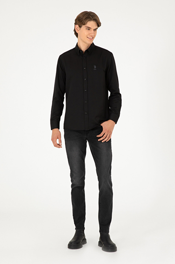 U.S. Polo Assn. Regular Fit Erkek Gömlek 1958944 Siyah U.S. Polo Assn. Regular Fit Erkek Gömlek 1958944 Siyah