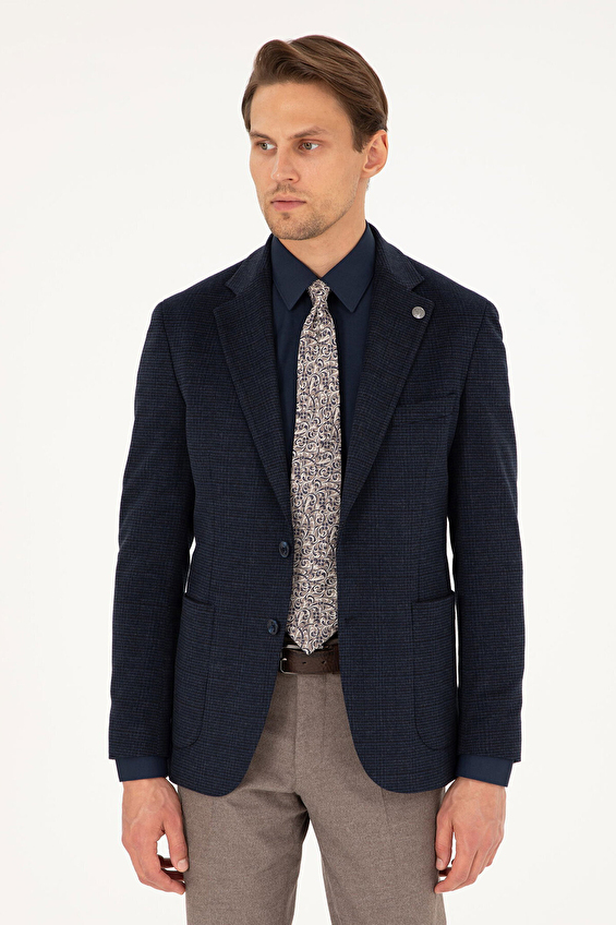 Pierre Cardin Extra Slim Fit Uzun Kol Normal Yaka Erkek Ceket 2043407 Lacivert Pierre Cardin Extra Slim Fit Uzun Kol Normal Yaka Erkek Ceket 2043407 Lacivert