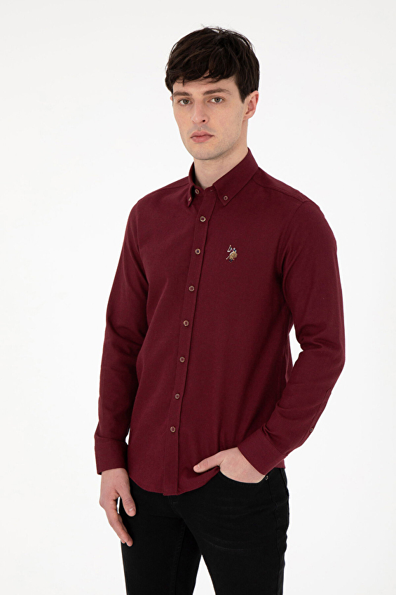 U.S. Polo Assn. Slim Fit Erkek Gömlek 1962144 Kırmızı U.S. Polo Assn. Slim Fit Erkek Gömlek 1962144 Kırmızı