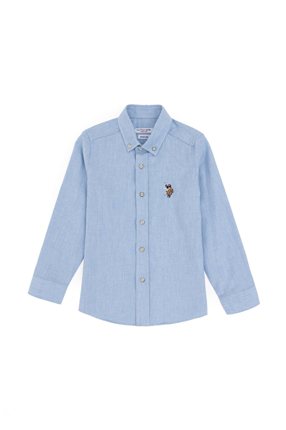 U.S. Polo Assn. Erkek Çocuk Dokuma Gömlek 1956937 VR003 Mavi U.S. Polo Assn. Erkek Çocuk Dokuma Gömlek 1956937 VR003 Mavi