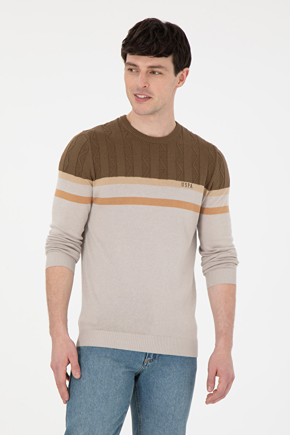 U.S. Polo Assn. Slim Fit Uzun Kol Erkek Kazak 1957196 Gri U.S. Polo Assn. Slim Fit Uzun Kol Erkek Kazak 1957196 Gri