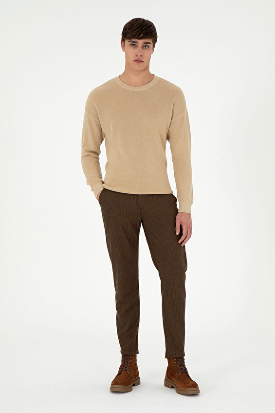 U.S. Polo Assn. Carrot Fit Erkek Pantolon 1949240 Kahve U.S. Polo Assn. Carrot Fit Erkek Pantolon 1949240 Kahve