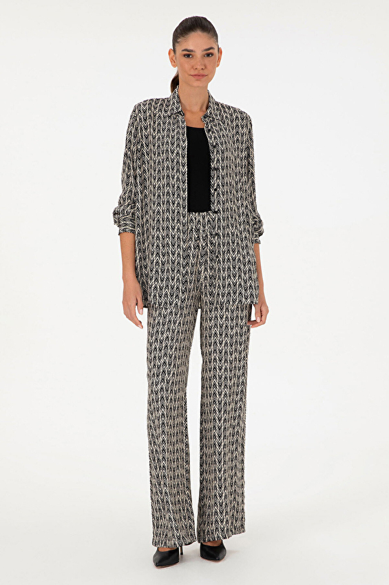 Pierre Cardin Bol Paça Loose Fit Kadın Pantolon 1950055 VR046 Siyah Pierre Cardin Bol Paça Loose Fit Kadın Pantolon 1950055 VR046 Siyah